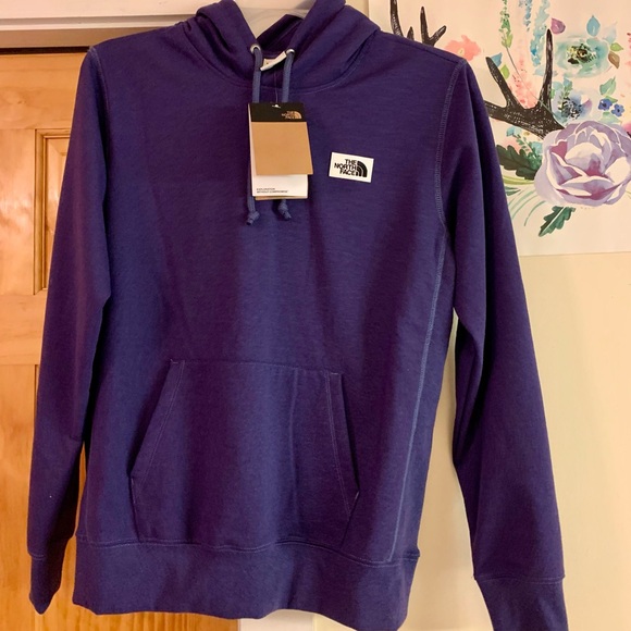 NWT THE NORTH FACE MEN’S HERITAGE PATCH PULLOVER HOODIE Cave Blue Sz Small - Picture 2 of 10